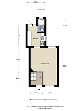 Floorplan - Peperstraat 19, 1621 CN Hoorn