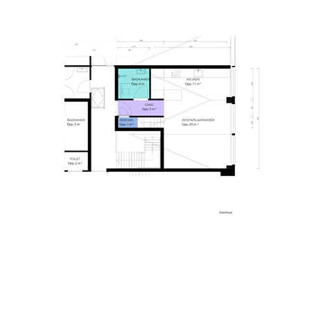 Floorplan - West 49P, 1633 JD Avenhorn