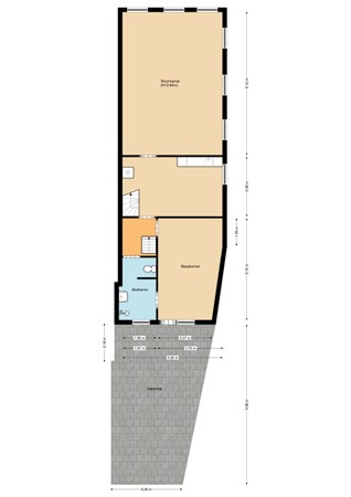 Floorplan - Veermanskade 1, 1621 AN Hoorn