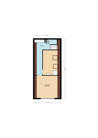 Floorplan - Veermanskade 1, 1621 AN Hoorn