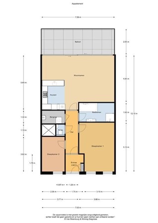 Floorplan - Sleutelbloem 17, 1689 PZ Zwaag