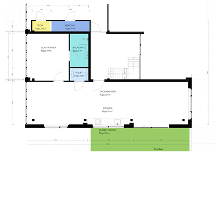 Floorplan - West 49H, 1633 JD Avenhorn