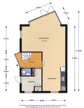 Floorplan - IJsselmeerstraat 96, 1671 SC Medemblik