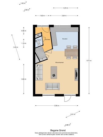 Floorplan - Joris Ivenslaan 28, 1325 SP Almere