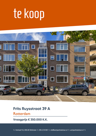 Brochure preview - Frits Ruysstraat 39-A, 3061 MC ROTTERDAM (1)