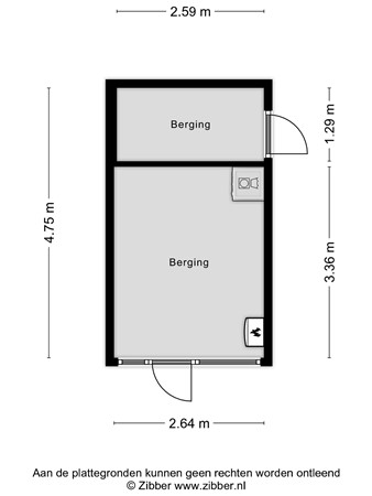 Van Deysselstraat 43, 3319 BV Dordrecht - 411005_2D_Berging_Van_Deysselstraat_43_Dordrecht_04.jpg