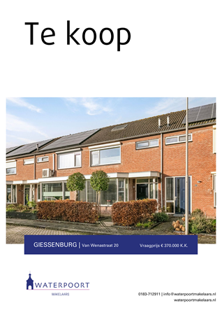Brochure preview - Van Wenastraat 20, 3381 BL GIESSENBURG (1)
