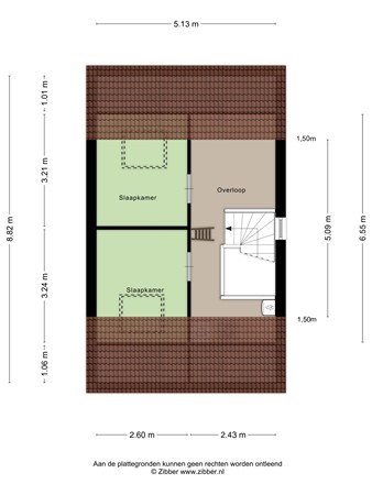 Kleine Haarsekade 125P, 4205 NA Gorinchem - 451807_2D_Tweede_Verdieping_Kleine_Haarsekade_125_P_Gorinchem_03.jpg