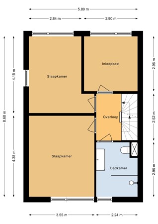 Acacialaan 4, 4285 DP Woudrichem - Eerste verdieping - 2D.jpg