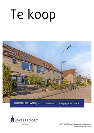 Brochure preview - Mr. D.C. Goesstraat 7, 4221 KA HOOGBLOKLAND (1)