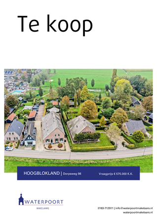 Brochure preview - Dorpsweg 98, 4221 LK HOOGBLOKLAND (1)