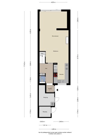 M. Trappenburgstraat 26, 4225 RN Noordeloos - 469830_2D_Begane_Grond_M._Trappenburgstraat_26_Noordeloos_01.jpg
