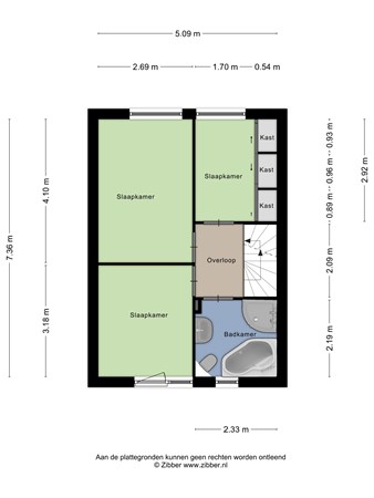 Volksweerbaarheid 7, 4201 ZL Gorinchem - 471297_2D_Eerste_Verdieping_Volksweerbaarheid_7_Gorinchem_02.jpg