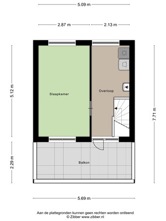 Volksweerbaarheid 7, 4201 ZL Gorinchem - 471297_2D_Tweede_Verdieping_Volksweerbaarheid_7_Gorinchem_03.jpg