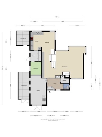 Kleine Haarsekade 101, 4205 VE Gorinchem - 470919_2D_Begane_grond_Kleine_Haarsekade_101_Gorinchem_01.jpg
