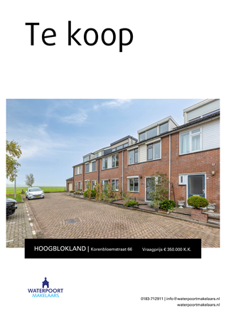 Brochure preview - Korenbloemstraat 66, 4221 LA HOOGBLOKLAND (1)
