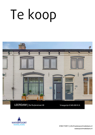 Brochure preview - De Ruijterstraat 48, 4142 XH LEERDAM (1)
