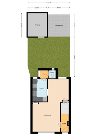 Floorplan - Emmakade 10, 2411 JA Bodegraven