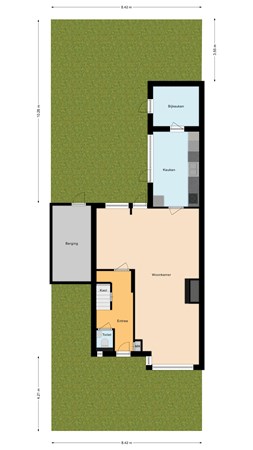 Floorplan - Goudseweg 19, 2411 HG Bodegraven