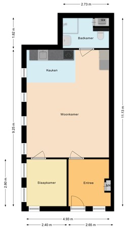 Floorplan - Eendrachtstraat 1C, 3441 AP Woerden