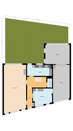 Floorplan - Hoge Rijndijk 12, 2415 AC Nieuwerbrug aan den Rijn