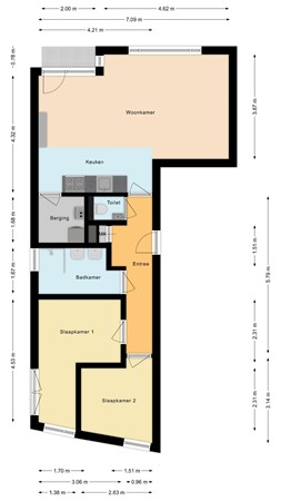 Floorplan - Rijnhof 9, 2411 ET Bodegraven