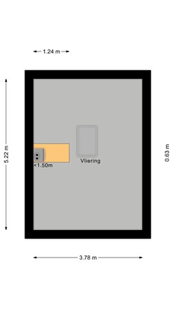Floorplan - Prinsenstraat 18, 2411 TR Bodegraven