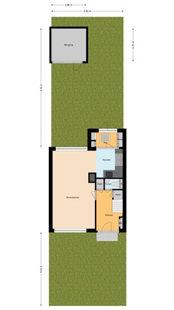 Floorplan - Dirk Bavolaan 34, 2411 TX Bodegraven