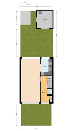 Floorplan - Populierenhof 66, 2411 TB Bodegraven