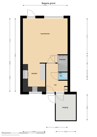 Floorplan - Punter 17 7, 8242 DK Lelystad