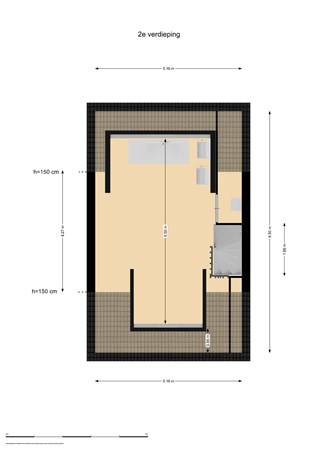 Floorplan - Punter 17 7, 8242 DK Lelystad