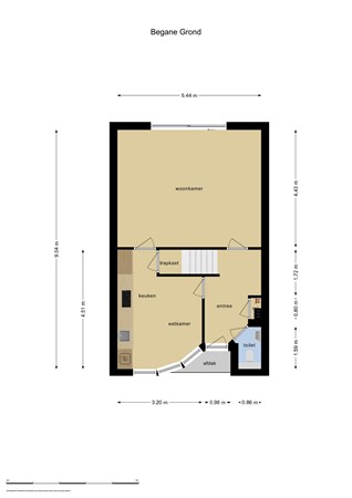 Floorplan - Toccatastraat 4, 1312 TM Almere