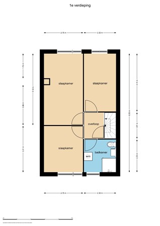 Floorplan - Punter 39 16, 8242 EX Lelystad