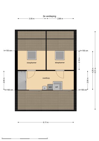 Floorplan - Kreek 125, 8212 XG Lelystad