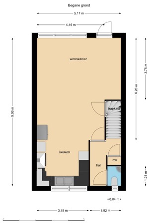 Floorplan - Wold 23 95, 8225 BB Lelystad