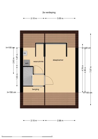 Floorplan - Wold 23 95, 8225 BB Lelystad