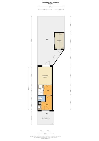 Floorplan - Loevestein 146, 3328 JM Dordrecht