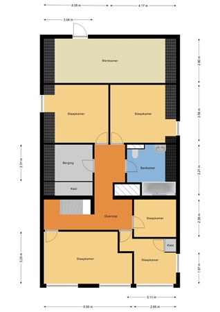 Floorplan - Rivierdijk 535, 3371 EB Hardinxveld-Giessendam