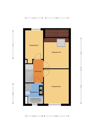Floorplan - Wittenstein 66, 3328 MS Dordrecht