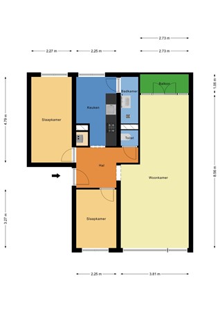 Floorplan - Ruigoord 101, 3079 XP Rotterdam