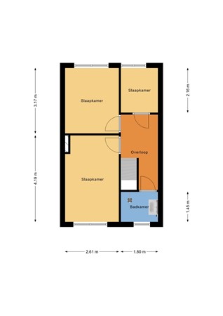 Floorplan - Schotelstraat 48, 3314 XT Dordrecht
