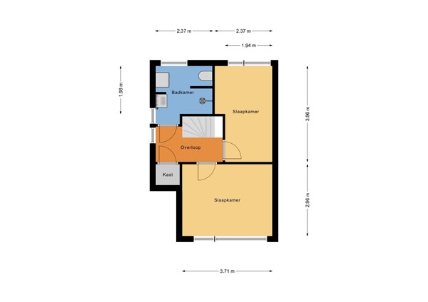 Floorplan - Cronjéplein 8, 2987 BJ Ridderkerk