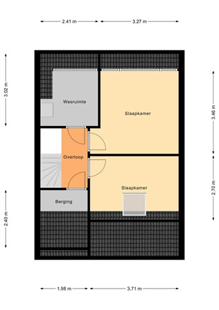 Floorplan - Vondellaan 23, 2951 TN Alblasserdam