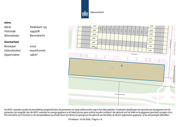 Brochure preview - WOZ-Waardeloket - Steekkant 135, Barendrecht.pdf