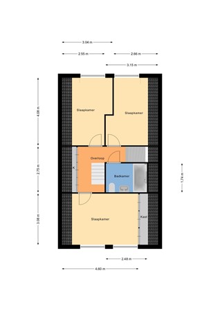 Floorplan - Burgemeester Nieborgstraat 15, 2957 KJ Nieuw-Lekkerland