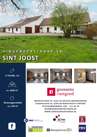 Brochure preview - Brochure Hingenderstraat 54 Sint Joost.pdf