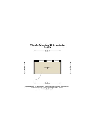 Floorplan - Willem de Zwijgerlaan, 1056 JV Amsterdam