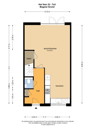 Floorplan - Het Veer 23, 4176 BX Tuil