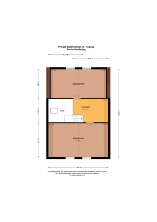 Floorplan - Prinses Beatrixstraat 42, 4151 CE Acquoy