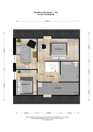 Floorplan - De Kwekerij 4a, 4185 MA Est